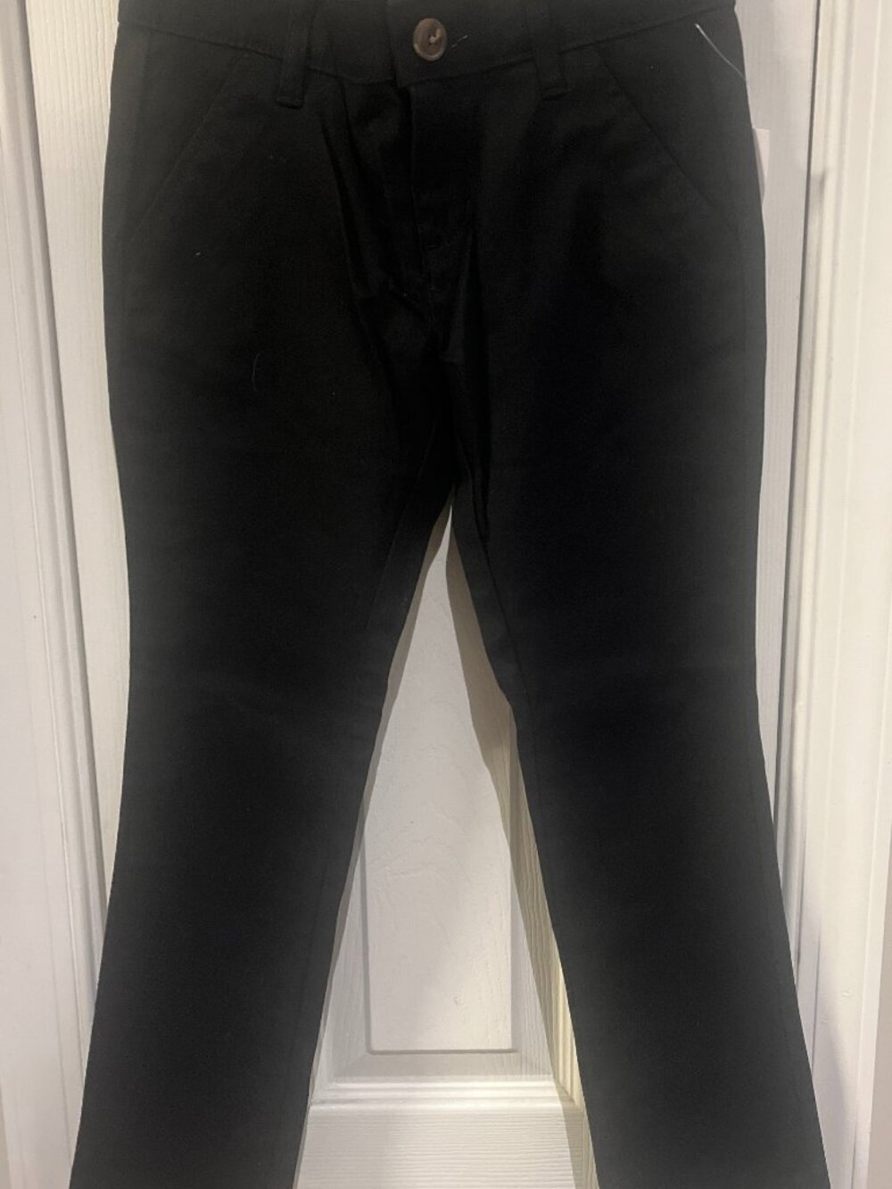 Old Nave Boys Black Pants Size 8 New